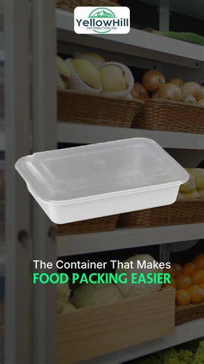 YellowHill Distribution on Instagram: "📦 The Container That Makes Food Packing Easier — Rectangle Containers for Every Kitchen . If you’re looking for a reliable, everyday food‑packing solution, our Rectangle White Plastic Containers (150 pcs/case) keep meals secure from prep to delivery. Made from food‑grade plastic with tight‑fit lids, they’re microwave‑safe, freezer‑friendly, and stackable for restaurants, catering, meal prep, and home use. . ✅ Sizes & Pricing: 12oz ($22.99), 16oz ($28.60),