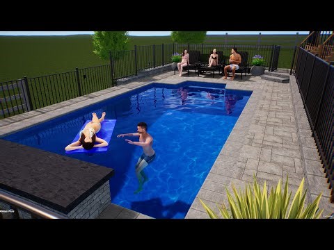 14 x 28 Inground Pool Design by Rideau Pools Ottawa