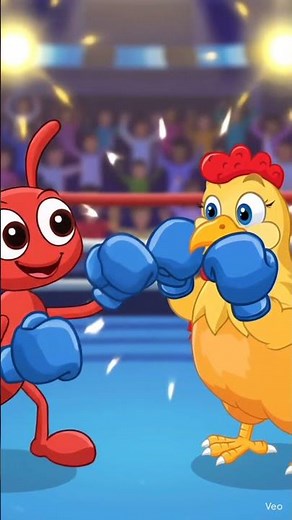 Ant and Chicken Fight for Laughs in This Cartoon