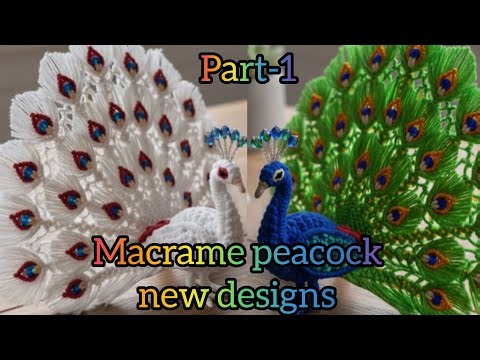 Macrame small peacock full body/macrame new designs 2026#macrame