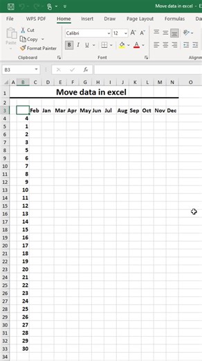 Move data in excel #exceltutorial #exceltips #exceltricks #excel