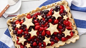 Star-Spangled Red, White & Blue Slab Pie
