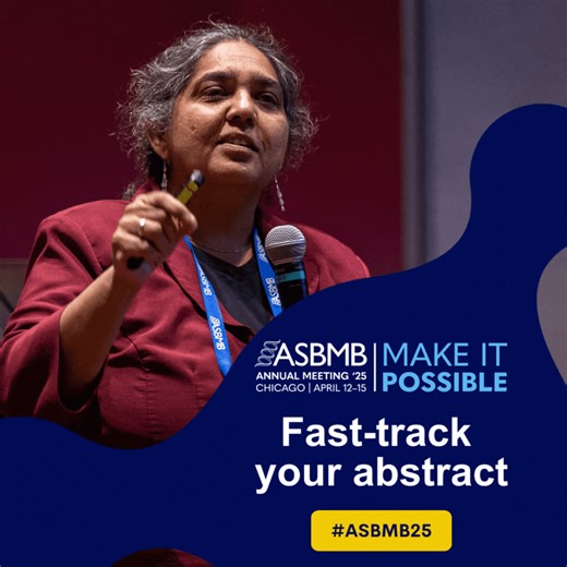When you attend the 2025 ASBMB Annual Meeting, you’ll shape what’s possible — for your science, your career and the future of biochemistry and molecular biology research. ➡️Submit your abstract by Oct. 30 and you will be notified by Nov. 14: https://www.asbmb.org/annual-meeting/abstracts. #ASBMB25 | American Society for Biochemistry and Molecular Biology