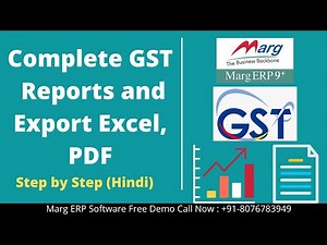 Marg ERP Software GST Report in Hindi Complete Step by Step | Buy Marg Software Call Us : 8076783949