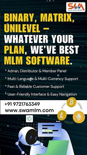 Best MLM Software for Binary, Matrix & Unilevel Plans | Advanced MLM Software Development | SWA MLM