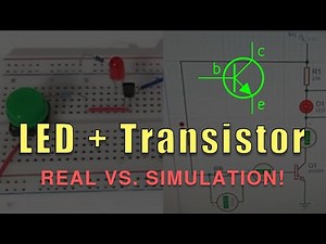 How to Turn On an LED with a Transistor | Real Bench Test & Proteus Simulation