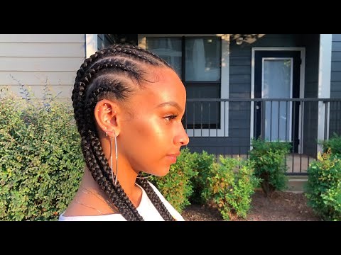How To: DETAILED DIY Feed In Cornrows || Beginner Friendly