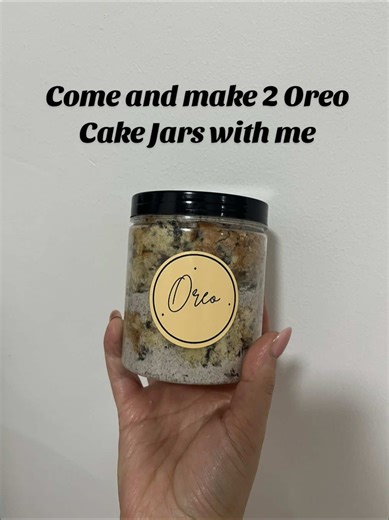 Baking Oreo Cake Jars: A Late Night Creation