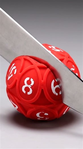 Don't Blink! 😳 Cutting a Rubber Band Ball in Half! 🔴