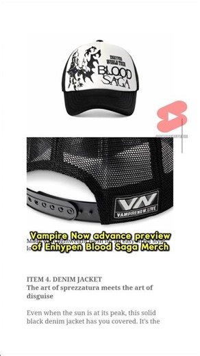 Vampire Now x Enhypen Blood Saga tour merch preview #enhypen #BloodSaga #VampireNow #엔하이픈 #kpopmerch