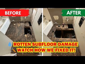 🛠️ Fixing a Water-Damaged Subfloor | Step-by-Step Repair by Frank’s Handyman #diy #handyman