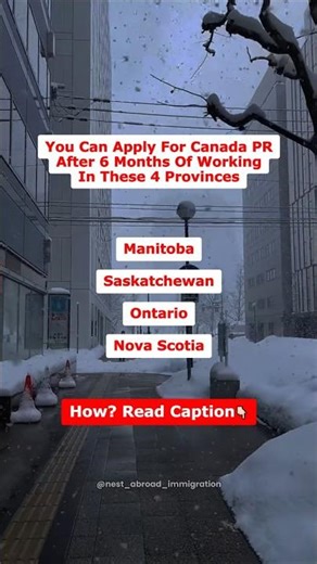 Fast Track Canada PR 2025 Manitoba Saskatchewan Ontario Nova Scotia