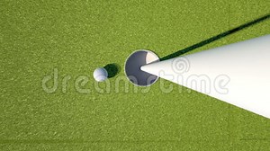 Golf. Animation of Golf Ball Falling into a Hole Stock Video - Video of golf, club: 70989977