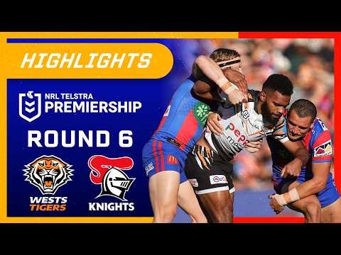 NRL Highlights: Tigers v Knights - Round 6 | NRL on Nine