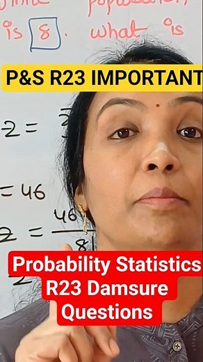 How to Prepare Probability Statistics R23 | | #jntuupdates #jntugv #jntukakinada #jntua | #shorts
