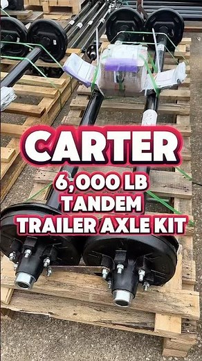 CARTER 6,000 LB Tandem Trailer Axle Kit