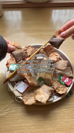 How to Prepare Your Used TEABAGS For DIY Projects | TEABAG Lantern Preparation