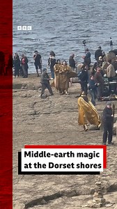 235K views · 681 reactions | Can you spot any of your favourite characters? Amazon's Rings of Power filming at scenic coastline ➡️ https://www.bbc.co.uk/news/articles/cewnqnvr0n5o | BBC Dorset | Facebook