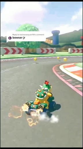 Adorable Bowser Jr Racing in Mario Kart 8 Deluxe