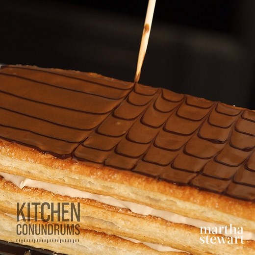 Watch culinary director Thomas Joseph make a show-stopping Napoleon using store-bought puff pastry and homemade espresso pastry cream. Get the full recipe here: http://bit.ly/38BLtnu | Martha Stewart