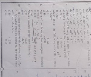 Which is transition element in the following -... | Filo