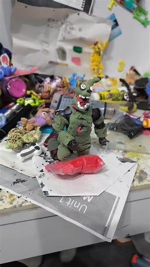 SPRING-TRAP custom Figur full vidio is in chanel #fnaf#springtrap