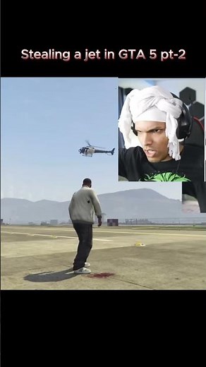 ‪@Mythpat‬ Stealing a jet in GTA 5 pt:-2 #shorts #mythpat #gaming #gta5 #trending