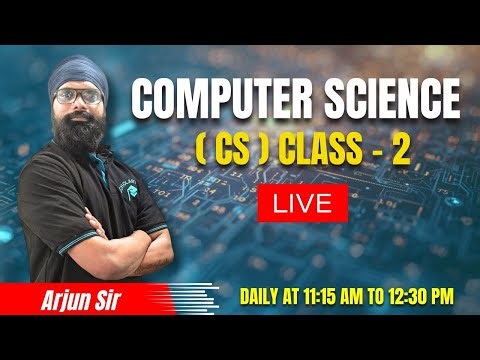 Computer Science Class 12 Live | CS Concepts | Daily LIVE Class by Arjun Sir | Boards Prep
