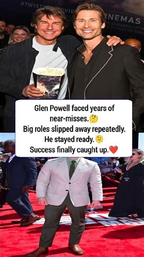 Glen Powell Transformed Persistence Into Stardom Through Consistent Hard Work #news #hollywood