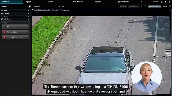 Bosch Security - IVA Pro LPR and Make Model with Milestone XProtect
