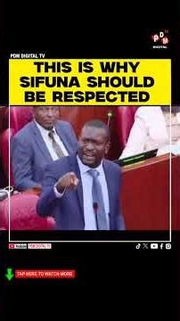 THIS IS WHY SIFUNA SHOULD BE RESPECTED #kenyannewstoday #ktnkenya #kenyanews #sifuna