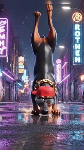 Gangsta Dog Breakdance Madness #pets #shorts