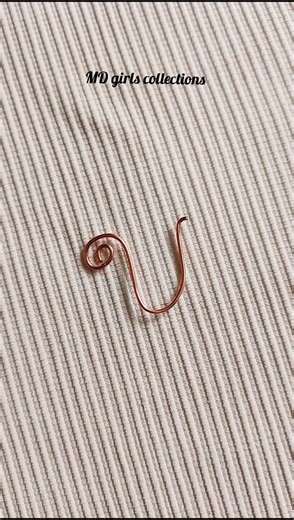 Wire alphabet letter U making tutorial/alphabet making with wire #alphabet #wirecrafts #gaugewire