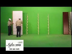 Xylea-Wood Custom Exhibit Typical Set-up & Installation with Blades, Lights & Cabinets.