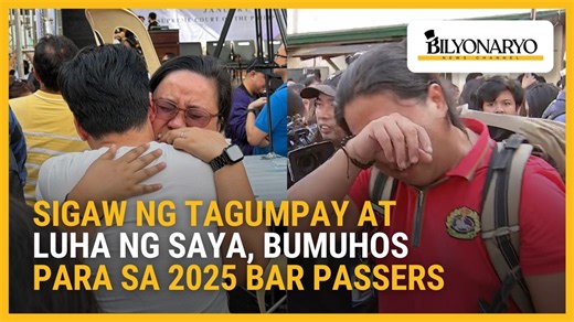 #Agenda | Bumuhos ang emosyon sa Korte Suprema matapos ilabas ang 2025 Bar exam results. Ibinahagi ng ilan — dugo, pawis at luha ang katumbas ng hangaring maging abogado ng bayan. Ang kanilang kwento sa Agenda report ni Andrea Salve. | Bilyonaryo News Channel