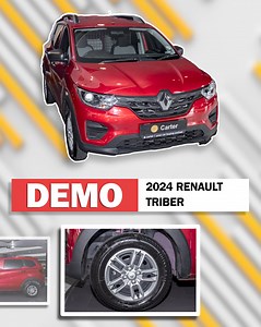 From R189 900! Purchase a demo 2024 Renault Triber 1.0 Express panel van with Carter! 🥳 Mileage: 9 847 km Manual drive (petrol) Simply click on the "learn more" button to request a quote. Ts & Cs apply. | Carter