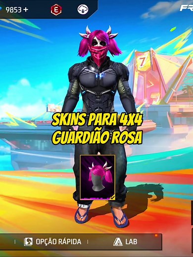 Skins para 4x4 Guardião Rosa ☠️