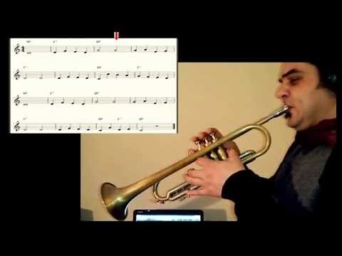 beginners trumpet lessons - can can - Offenbach