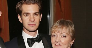Andrew Garfield chokes back tears in emotional interview about late mother Lynn