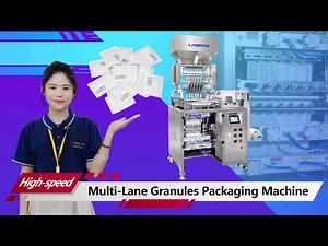 Automatic Multi Lane Granules Sachet Packing Machine For Sugar, Flavoring Etc. 全自動颗粒多列式包裝機