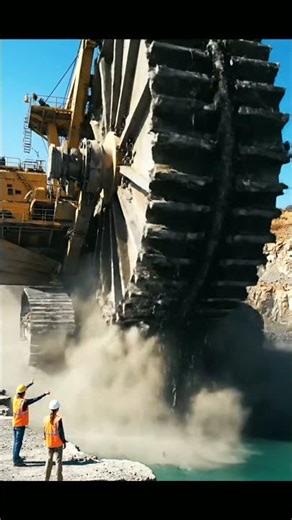 Witness the GIGANTIC Bucket-Wheel Excavator in Action! 🤯 Heavy Mining Machinery