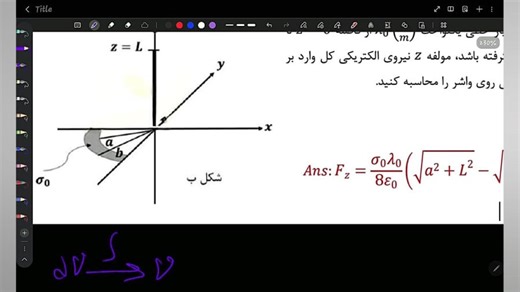 حل سوال 2 تکلیف سوم ترم اول 1404 : پتانسیل واشر