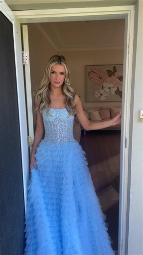 Princess vibes in this dress 👸🏼 Love how extra it is 💅🏼 babe @legallyholly wearing our Magnolia Gown 🤍 #ballgown #prom #fashion