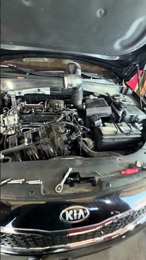 To get to a starter you must remove intake on Kia