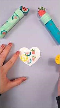 Let's make fruit stamps 🍉🍓🍋 #creativecrafts #craftforkids #crafts