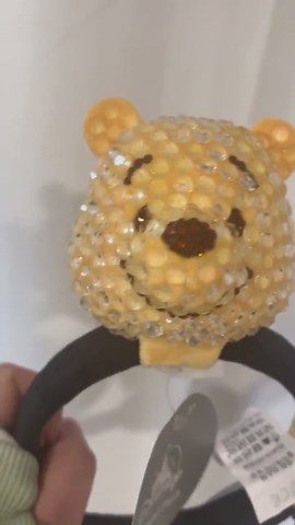 Bedazzled Winnie the Pooh Inspired Headband Plush and Key Chain - Etsy