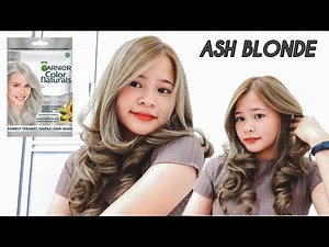 CAT RAMBUT ABU-ABU ✨ | garnier ultra color ash blonde