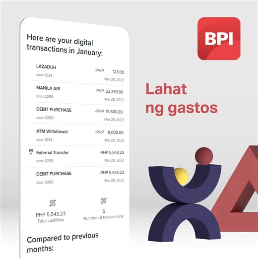 With Track and Plan in the BPI app, know exactly where your expenses go. Track your spending and get expert money advice. ​ #BPI #DoMorewithBPI | BPI