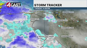 Spring snowfall blankets Sierra Nevada mountains