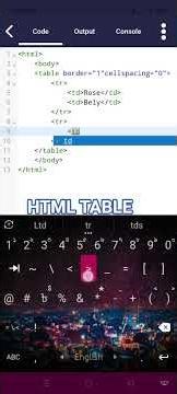 html table #coding